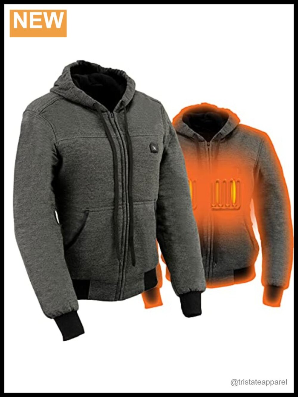 Heated Hoodie Womens Rechargeable Battery Cotton Zip Up